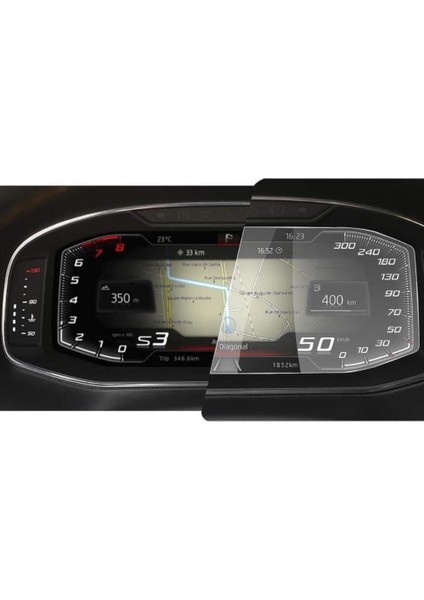 Seat Ateca 10.25 Inç Mat Ekran Koruyucu Dijital Gösterge Şeffaf