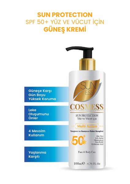 50 Spf Yüz ve Vücut Güneş Koruyucu 100 ml & Yüz Nemlendirici Akıllı Pigment Gündüz Kremi 50 ml