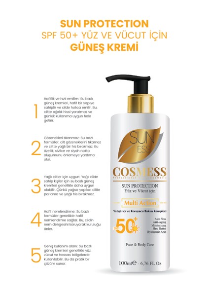 50 Spf Yüz ve Vücut Güneş Koruyucu 100 ml & Yüz Nemlendirici Akıllı Pigment Gündüz Kremi 50 ml