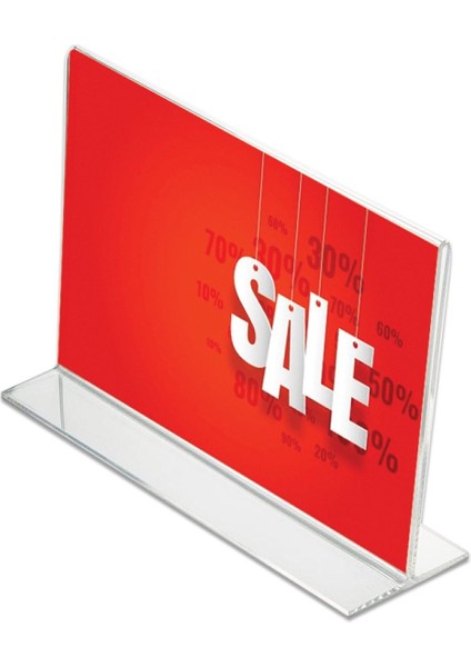 T Tipi A4 Kağıdı Boyutlu Yatay Pleksi Föylük 5 Adet modelleri