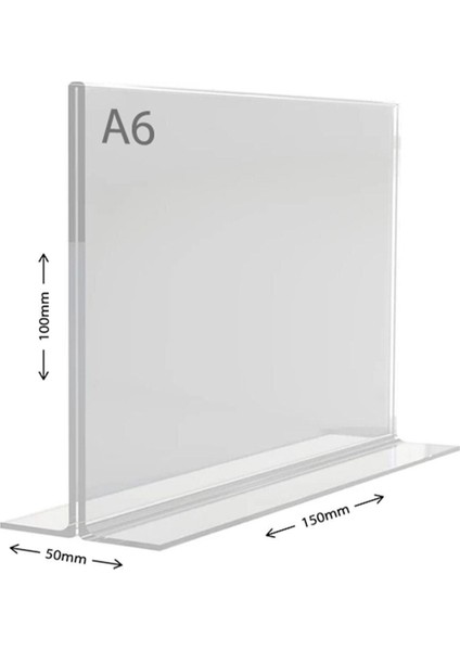 Dm A6 T Tipi Yatay Masa Üstü Şefaf Pleksi Föylük Fiyatlık fiyatları