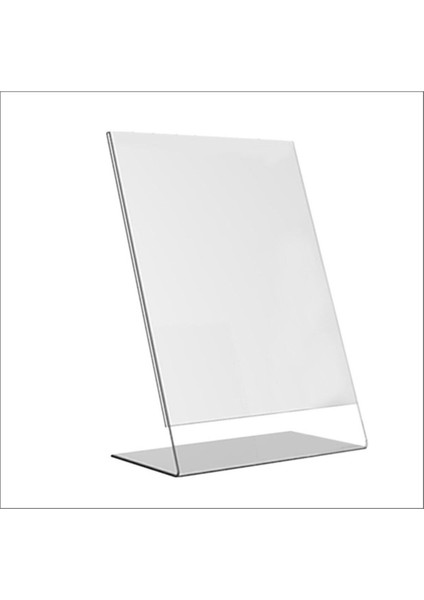 Masaüstü Broşörlük Föylük A5 L Tipi Dikey Pleksiglass Malzemeden Üretilmiştir