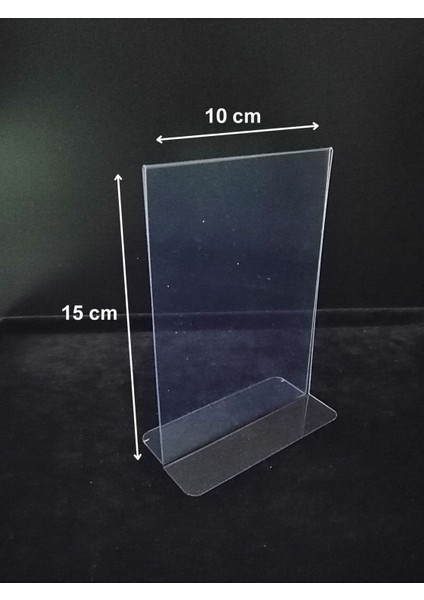 5 Adet Pvc Broşürlük Menülük Etiketlik 10 x 15 cm Tutucu Dik Çift Yön A6 Masaüstü Föylük fiyatları