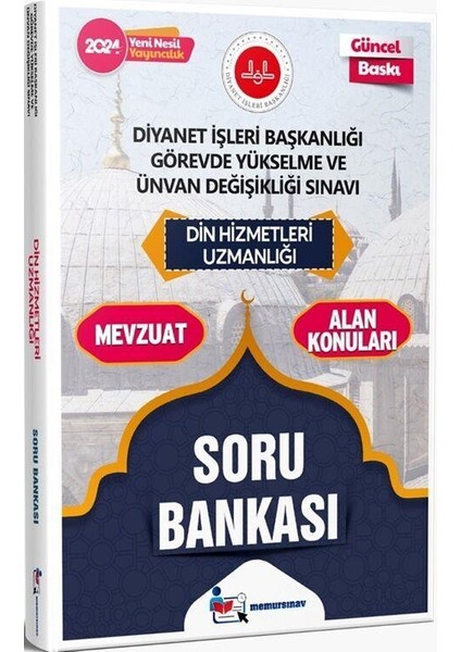 2024 Diyanet İşleri Başkanlığı GYS ve UDS Din Hizmetleri Uzmanlığı Soru Bankası