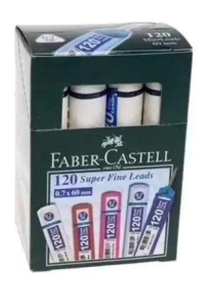 Faber Castell 120'li Kalem Ucu 0 7mm 1 Paket 12 Adet Beyaz