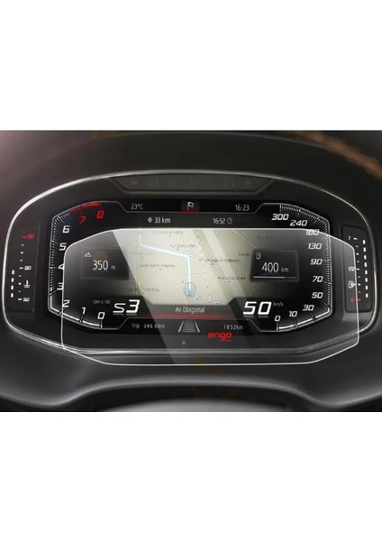 Seat Arona Fr 8 Inç Mat Ekran Koruyucu Dijital Gösterge 2024 Şeffaf