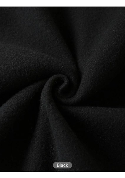 Siyah Basic Kapüşonlu Sweatshirt 4xl-5xl