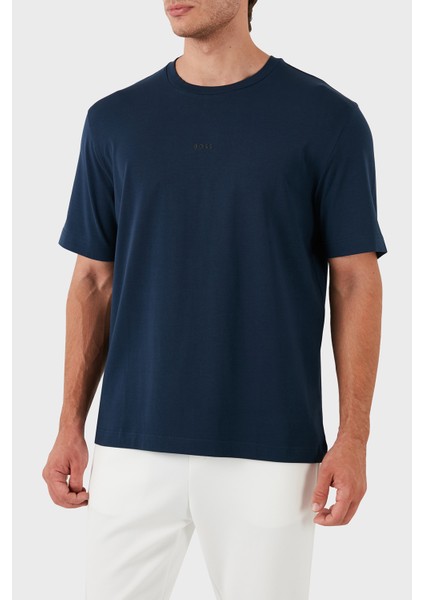 Streç Pamuklu Bisiklet Yaka T-Shirt Erkek T-Shirt 50473278 464 modelleri