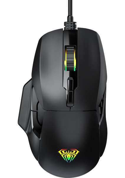 F815 12800DPI Rainbow 7 Tuşlu Makro Optik Gaming Oyuncu Mouse