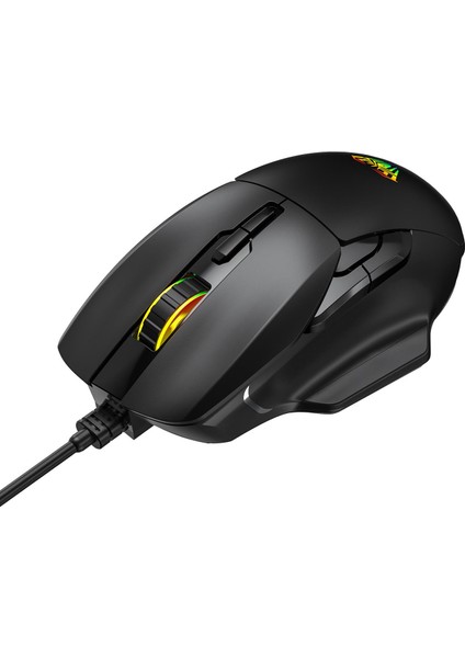 F815 12800DPI Rainbow 7 Tuşlu Makro Optik Gaming Oyuncu Mouse