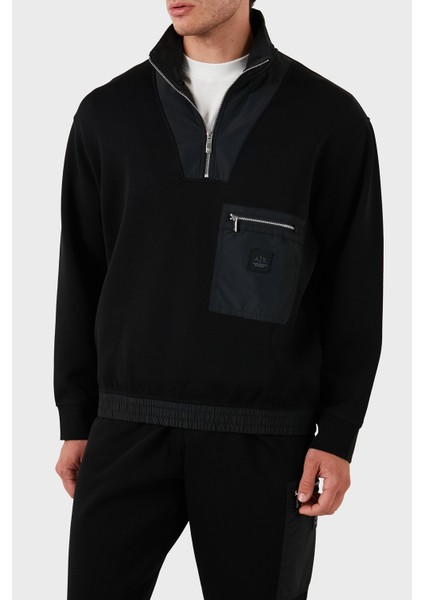 Pamuklu Yarım Fermuarlı Yaka Sweat Erkek Sweat XM000083 AF10818 UC001 indirimleri
