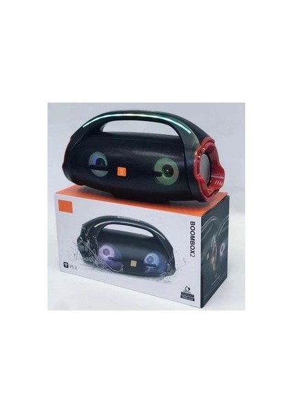 Bluetooth Speaker Şarjlı Taşınabilir Kablosuz Hoparlör Sd Kart USB Aux Fm Radyo Boombox2
