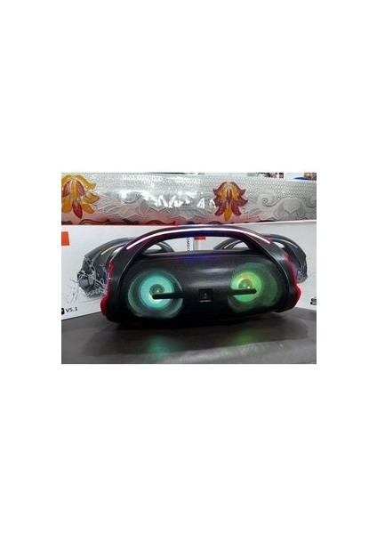 Bluetooth Speaker Şarjlı Taşınabilir Kablosuz Hoparlör Sd Kart USB Aux Fm Radyo Boombox2