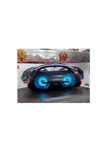 Bluetooth Speaker Şarjlı Taşınabilir Kablosuz Hoparlör Sd Kart USB Aux Fm Radyo Boombox2