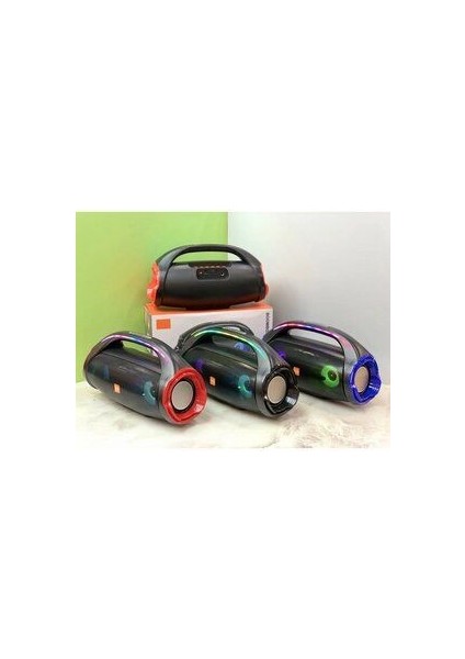 Bluetooth Speaker Şarjlı Taşınabilir Kablosuz Hoparlör Sd Kart USB Aux Fm Radyo Boombox2