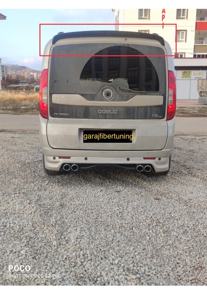 Fiat Doblo Spoyler Piano Black