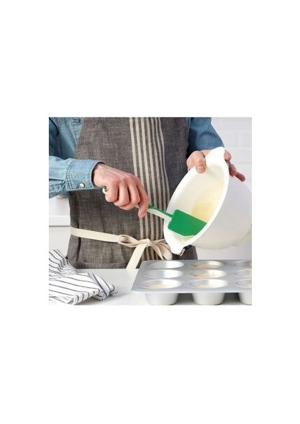 Gubbröra Spatula Yeşil + Gübbröra Spatula Pembe + Silikon Siyah Fırça 3 Lü Set