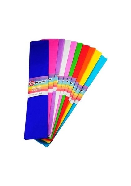 Krapon Kağıdı Karma Renk 10'lu 1,5mt x 50CM G.f