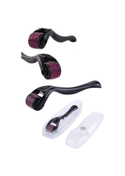 Titanyum Uçlu 540 Iğneli Derma Roller 0.5 mm Iğne M 0009 Saç Kaş Serum Kullanımına Uygun