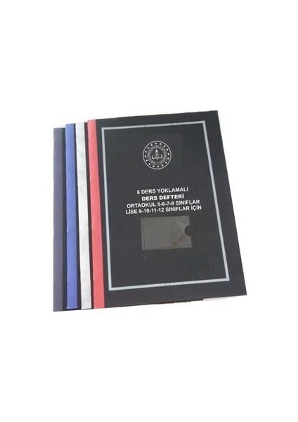 8 Ders Yoklamalı Plastik Kapak Ders Defteri