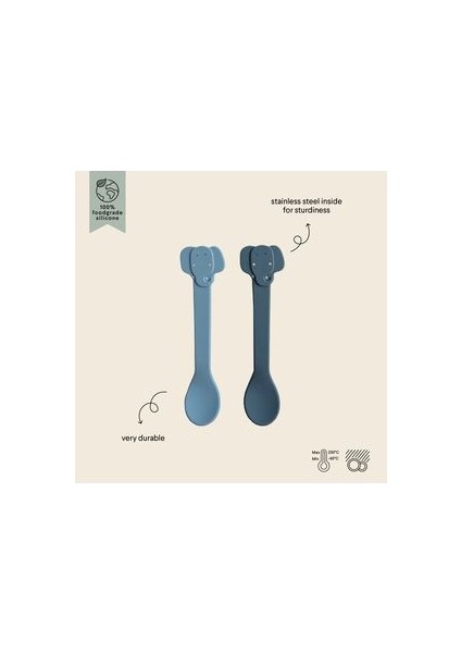 Sılıcone Spoon Mrs.elephant - 2'lı Silikon Kaşık fiyatları