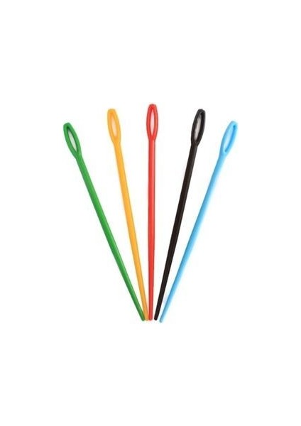 Nildenhobim Renkli Plastik Yün Iğnesi - (10 Adet)