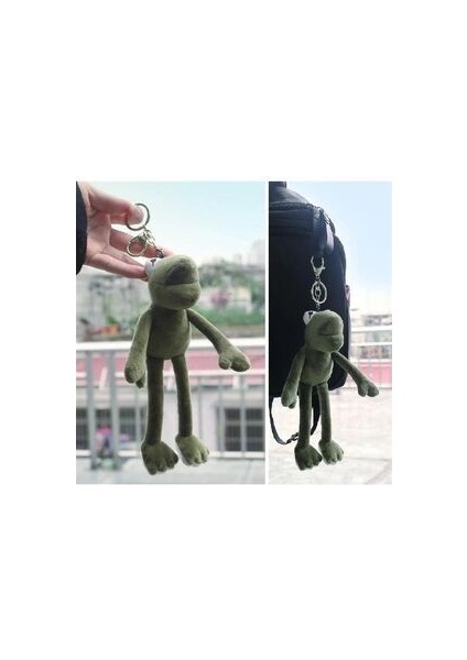 Kurbağa Kermit Peluş Anahtarlık ve Çanta Süsü