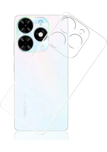 Tecno Spark 20 Pro Kılıf Kamera Korumalı Şeffaf Yumuşak Silikon Kılıf