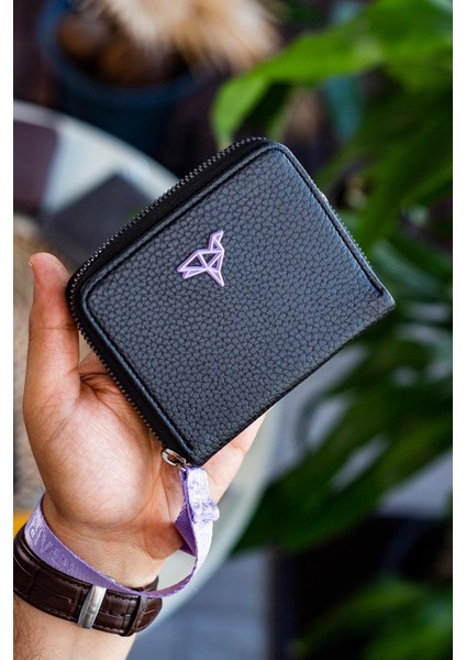 Santa El Saplı Fermuarlı Bozuk Para Gözlü Kadın Cüzdanı Lila fiyatları