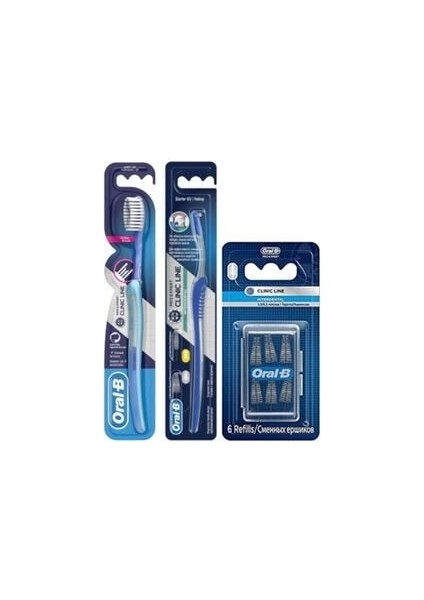 Arayüz Diş Fırçası + Ortodontik Diş Fırçası 35 Soft Arayüz Eğimli Yedek Fırça 6'lı