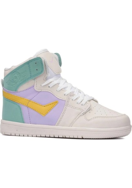 LAMBRLENT.8070 Bej Bilekli Kız Çocuk Sneaker Ayakkabı