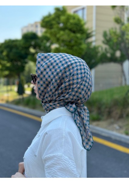 Pamuklu Soft Eşarp Parla Desen