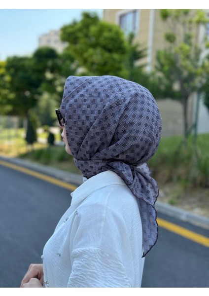 Pamuklu Soft Eşarp Parla Desen