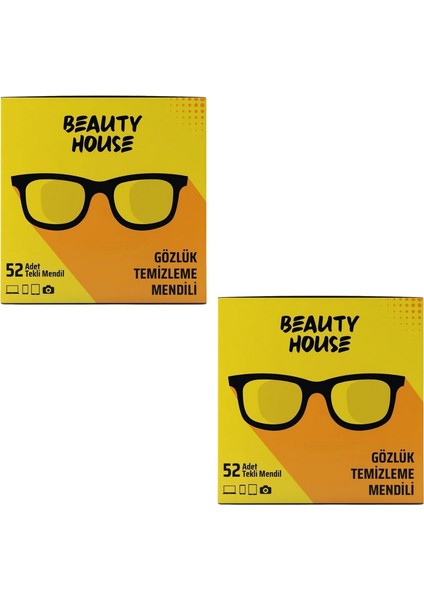 Gözlük Temizleme Mendili 52'li x 2 Adet