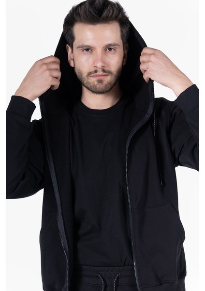 Diagonel Kapüşonlu Fermuarlı Sweatshirt fiyatları