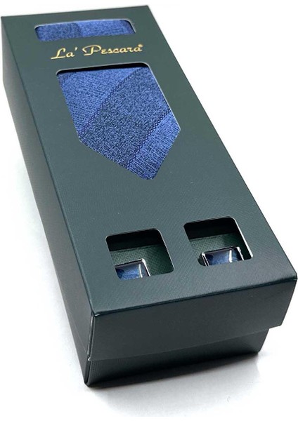 Lacivert Mendilli Kravat Lacivert Kol Düğmesi Seti OS585 fiyatları