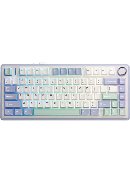 F75 Mekanik Rgb Tkl Gray Switch Kablosuz Makrolu Hot Swap Klavye Pastel