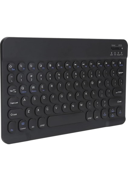 Tcl Tab 11 Tablet (9466X) 10.95" Uyumlu Kablosuz Bluetooth Şarj Edilebilir Yuvarlak Tuşlu Klavye - Siyah