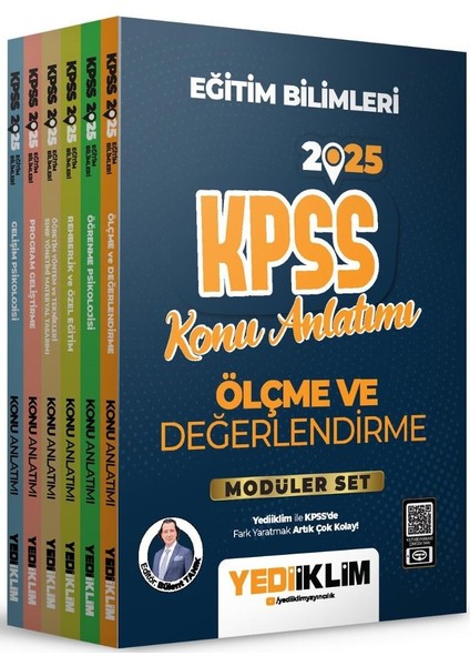 Yediiklim Yayınları 2025 KPSS Eğitim Bilimleri Konu Anlatımlı Modüler Set