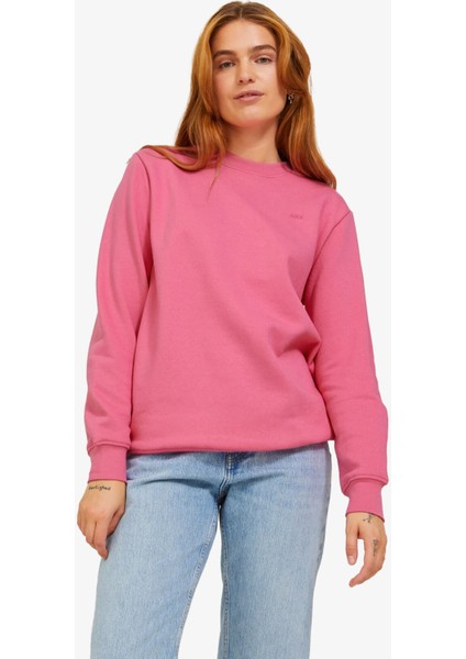 Jxabbie Rlx Kadın Pembe Sweatshirt 12223962-CARMINEROSE