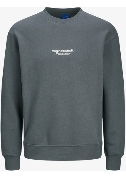 Jorvesterbro Sweat Crew Neck Noos Erkek Gri Sweatshirt 12241694-IRONGATE