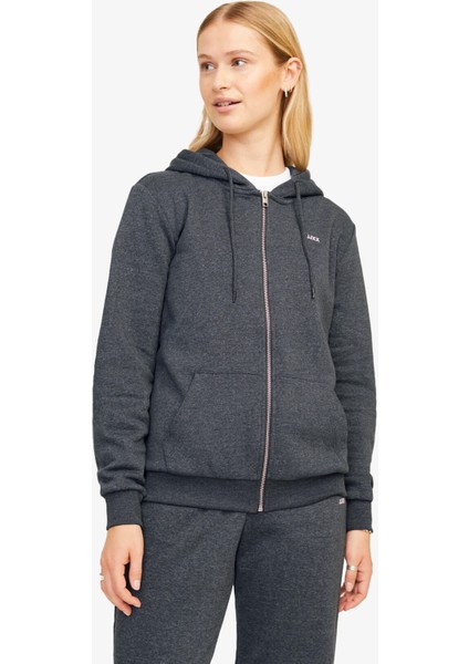 Jxabbie Rlx Kadın Gri Sweatshirt 12258320-DARKGREYMELANGE