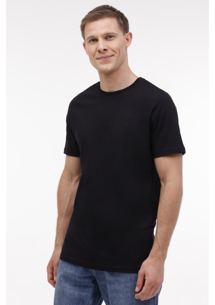 MB CT102 C Nk T-Sh 4pr Siyah Erkek Kısa Kol T-Shirt