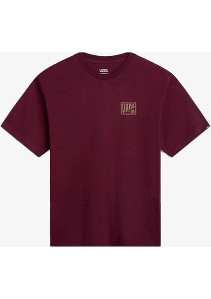 Bloomed 66 Ss Crew Tee-B Erkek Bordo T-Shirt VN000HX8BRG1