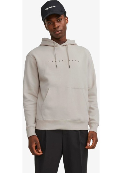 Jjestar Erkek Bej Sweatshirt 12233972-MOONBEAM