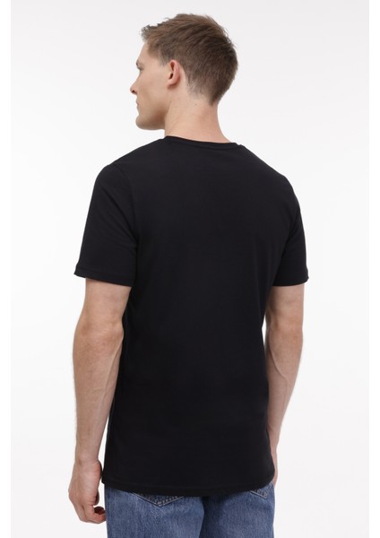 MB CT102 C Nk T-Sh 4pr Siyah Erkek Kısa Kol T-Shirt