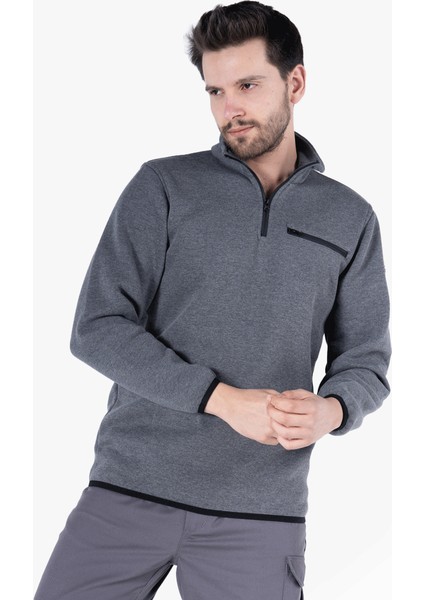 Yıldırımlar 3 İplik Dik Yakalı Fermuarlı Sweatshirt fırsatları