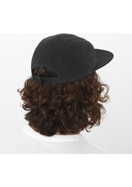 Five Panel Unisex Şapka - Siyah