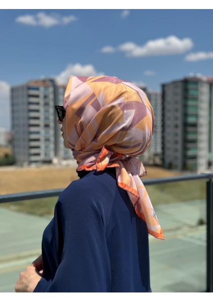 Pamuklu Soft Eşarp Carel Desen