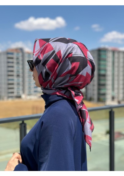 Pamuklu Soft Eşarp Carel Desen